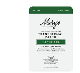 [Mary's Medicinals] CBD:THC Transdermal Patch - 1:1 - 10mg