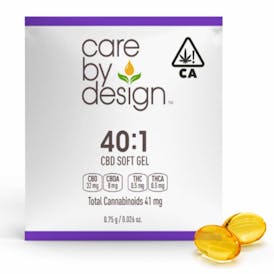 [Care By Design] CBD Single Serving Soft Gels - 40:1