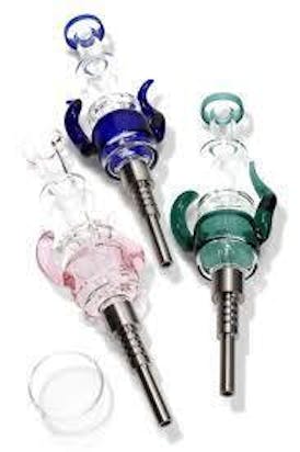 [Glass] Nectar Collector - Blue Spiked Dab Straw Kit