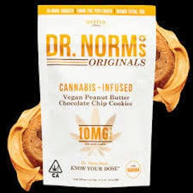 [Dr. Norms] 10PK Cookies - 100mg - Peanut Butter Chocolate Chip (S)