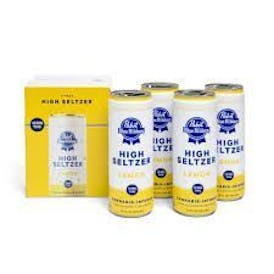 [PABST] - 4pk High Seltzer - 10mg - Lemon