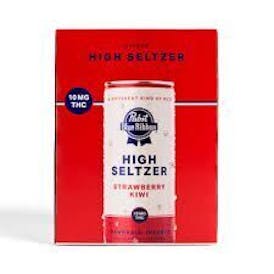 [PABST] - 4pk High Seltzer - 10mg - Strawberry Kiwi