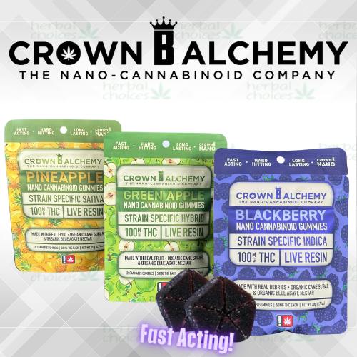 Crown B Alchemy - Pineapple - 100mg 2pk Gummy
