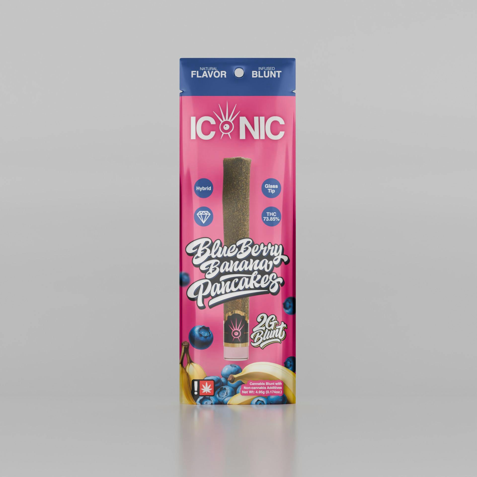 Iconic - Blueberry Banana Pancake - 2g Flavored Infused Blunt