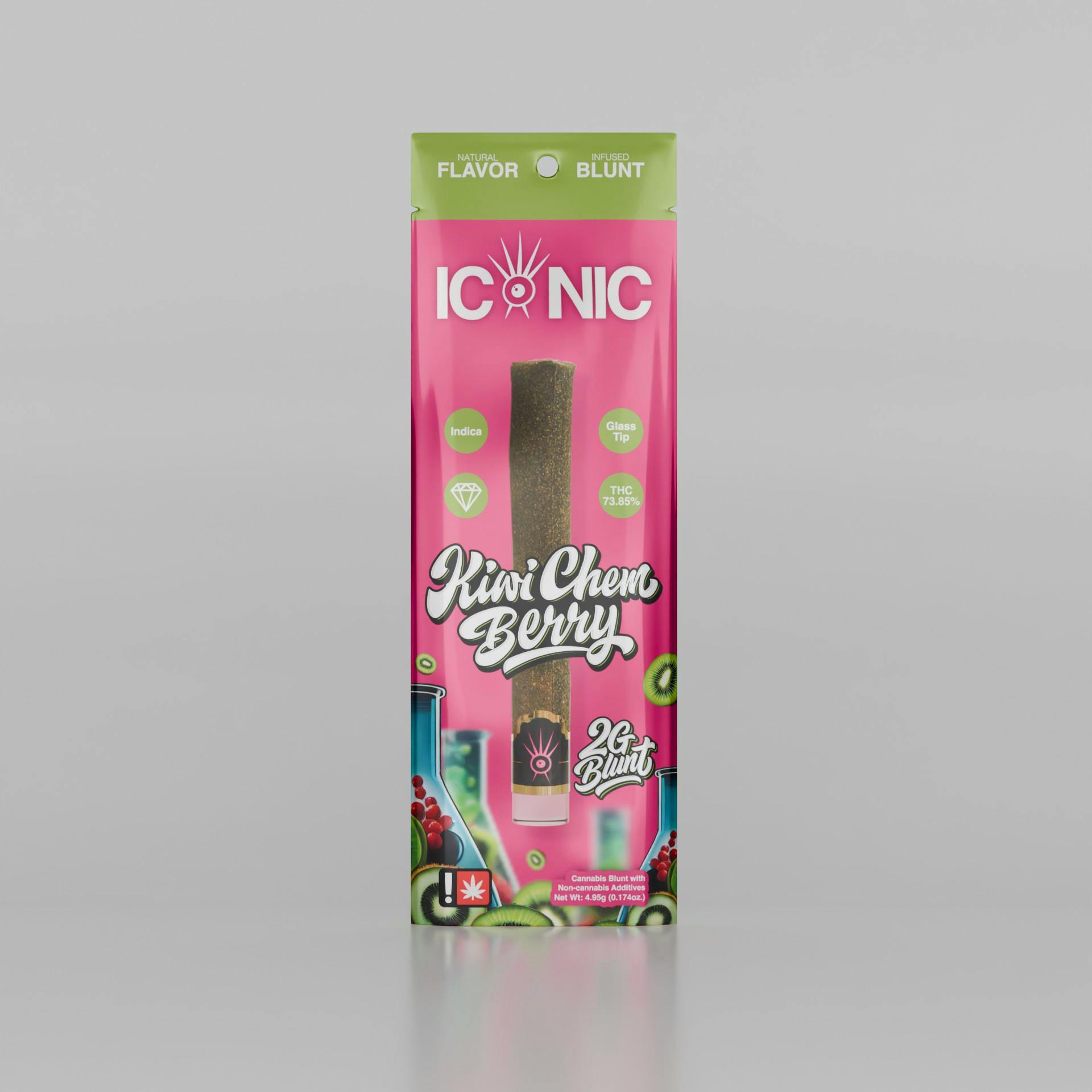 Iconic - Kiwi Chem Berry - 2g Flavored Infused Blunt