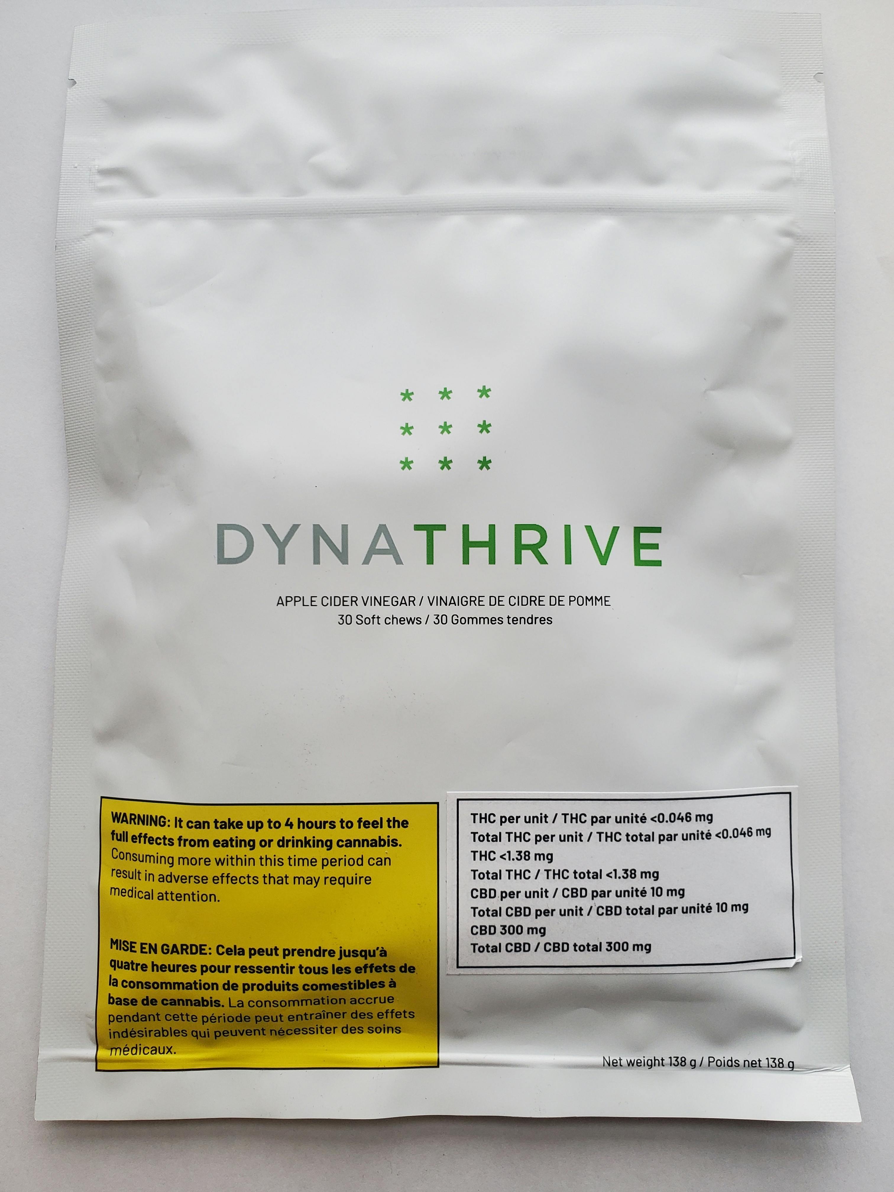 Dynathrive - Apple Cider Vinegar CBD Gummies - Edibles - 30x10mg