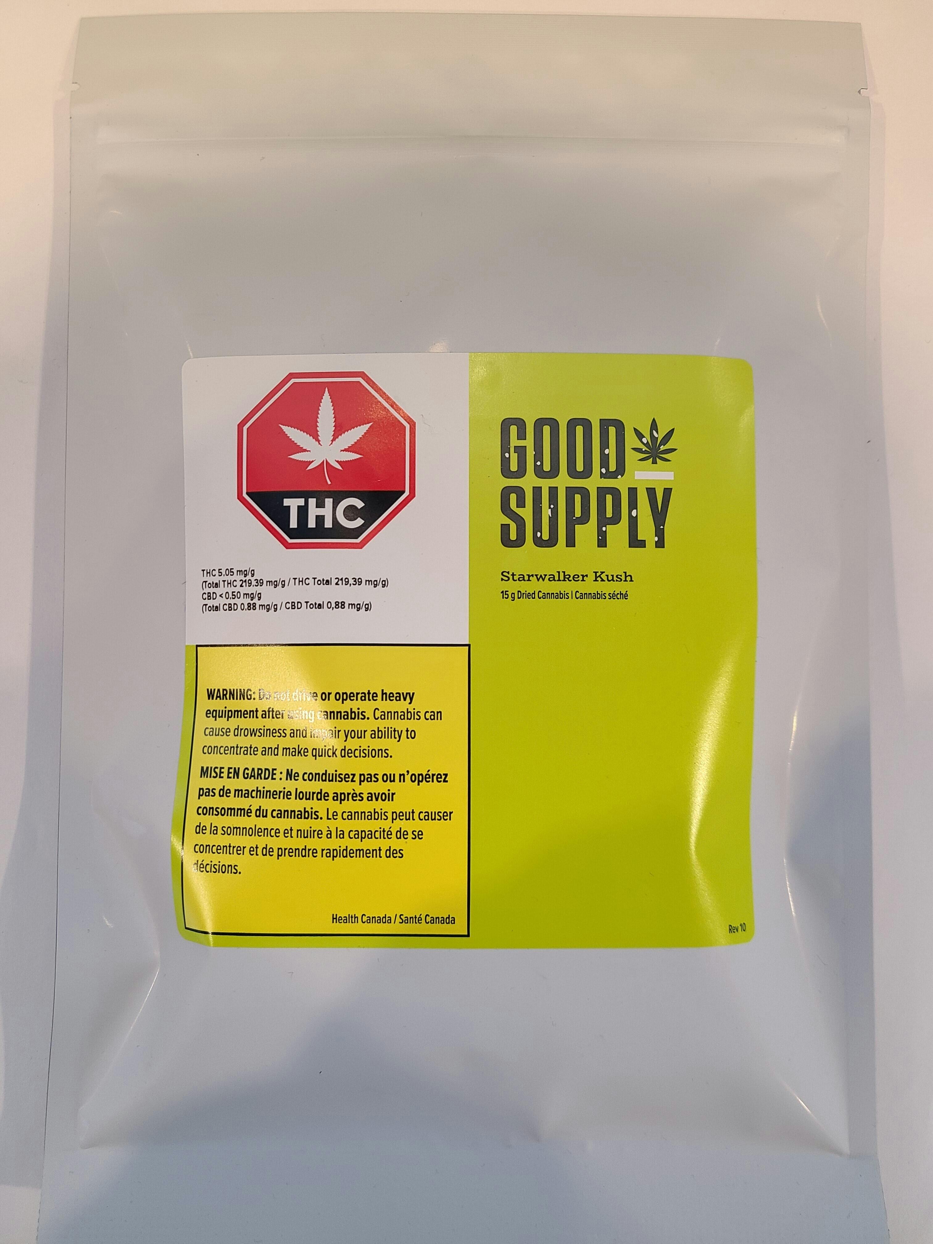 Good Supply - Starwalker Kush - Bulk Flower - 15g