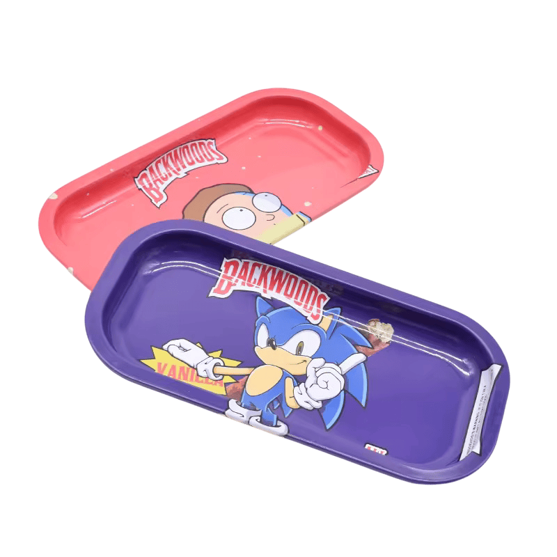 Metal Rolling Tray Backwoods Assorted Design - Medium