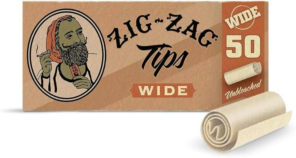 Zig Zag Unbleached Tips Wide