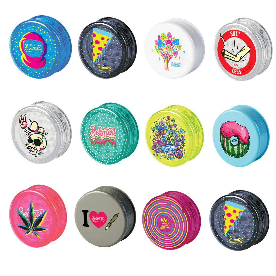 Beamer Virgin Acrylic Grinder - 63 mm 3 Part
