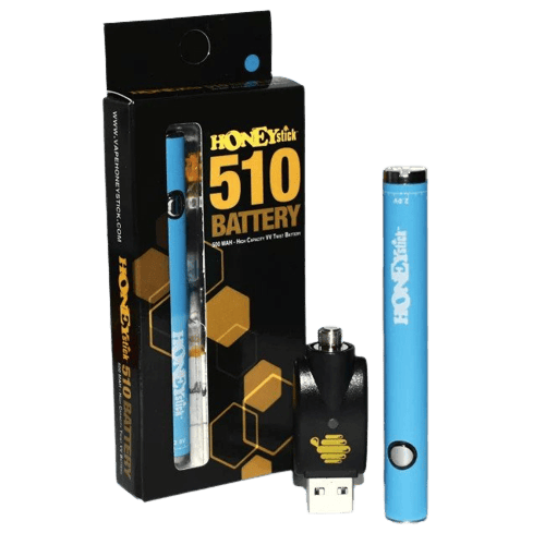 HoneyStick - 510 Twist 500 mAh Variable Voltage Twist Battery - Blue