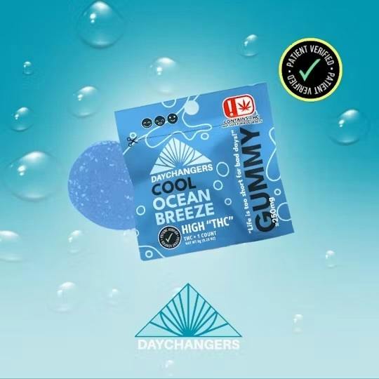 Ocean Breeze Single Gummy By Day Changers 250mg (Taxes Included, OTD Pricing)