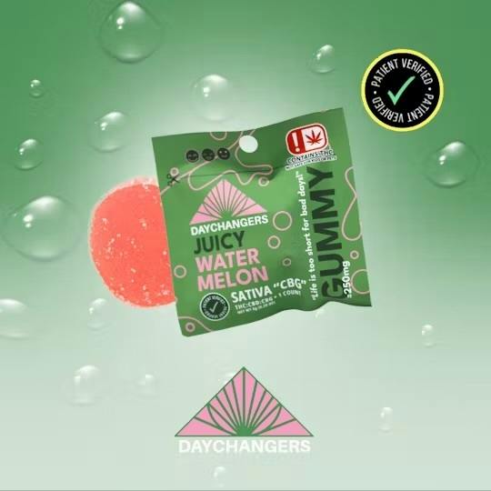 Watermelon Single Gummy 100mg By Day Changers! (Taxes Included, OTD Pricing)