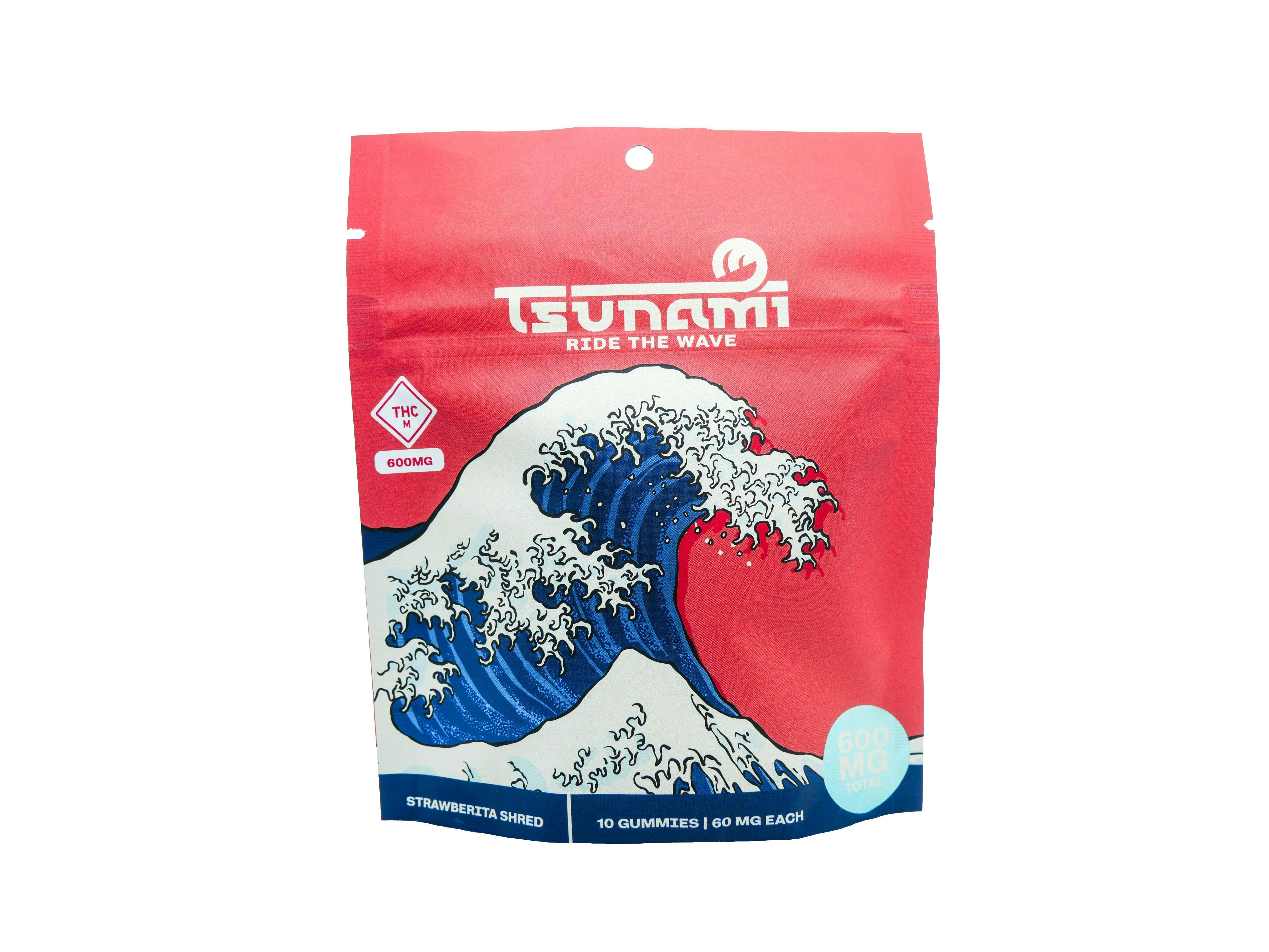 Gummies | Tsunami Strawberita Shred 10 Pack