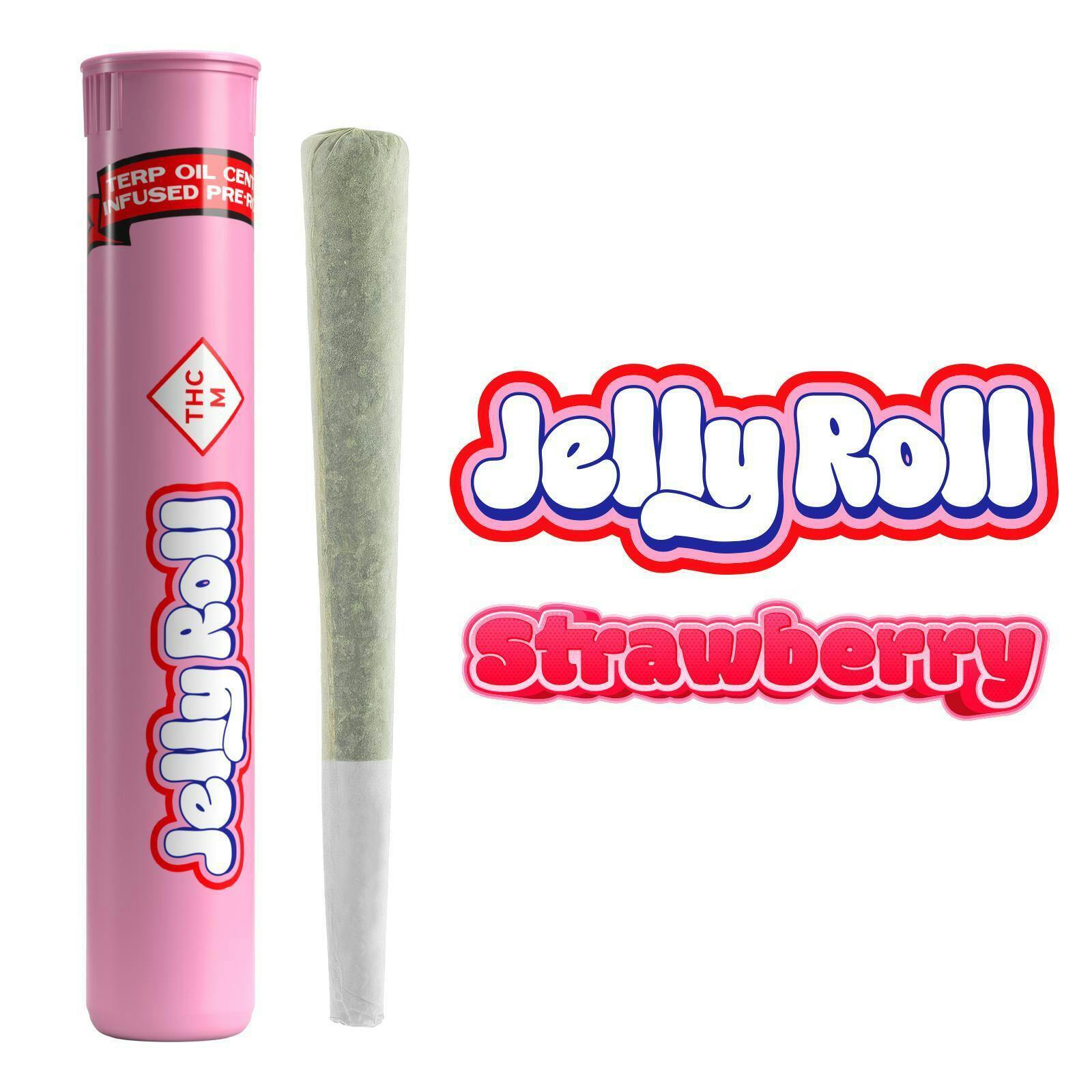 Infused Pre-Roll 1.1g | Jelly Roll Strawberry