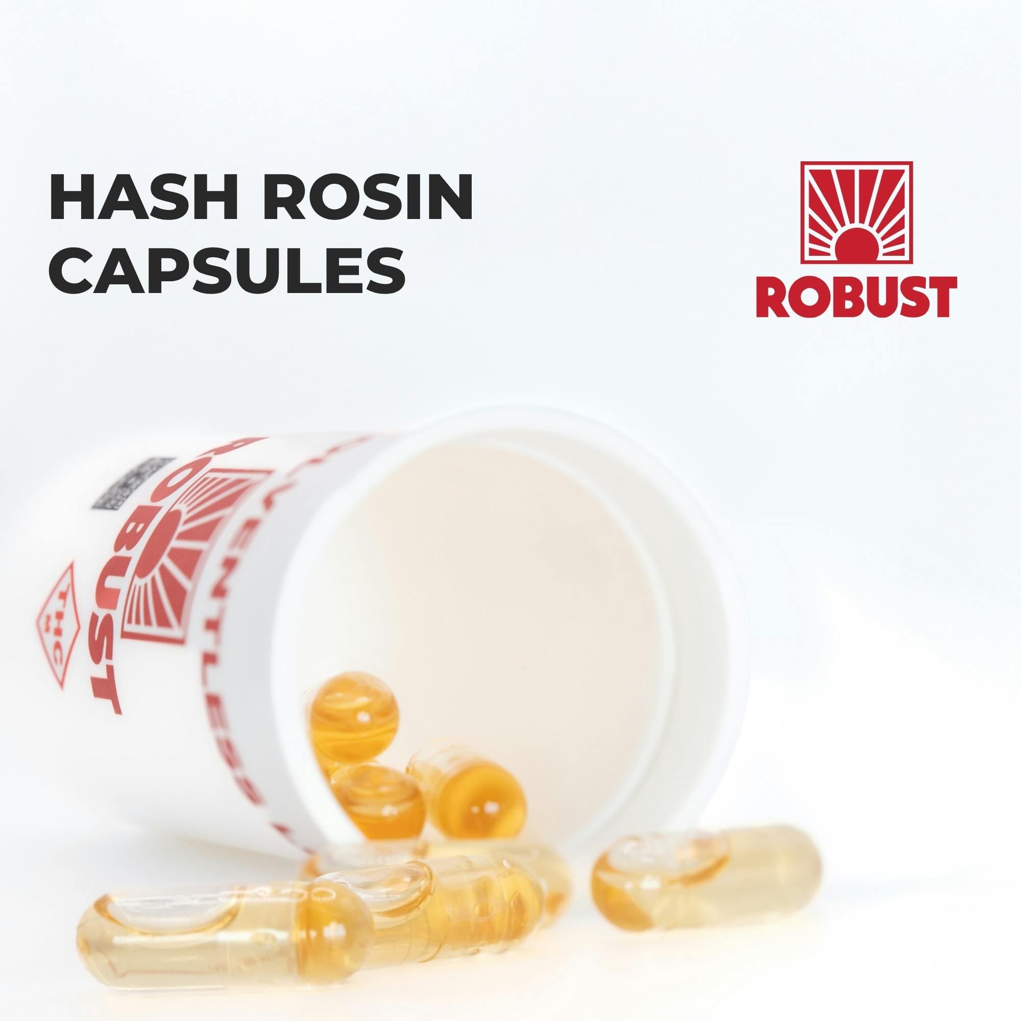 Capsules 500mg | Robust Hash Rosin Capsules 10 pack
