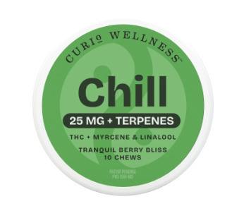 Terpene Chews 10pk | Curio Wellness Chill - Tranquil Berry Bliss