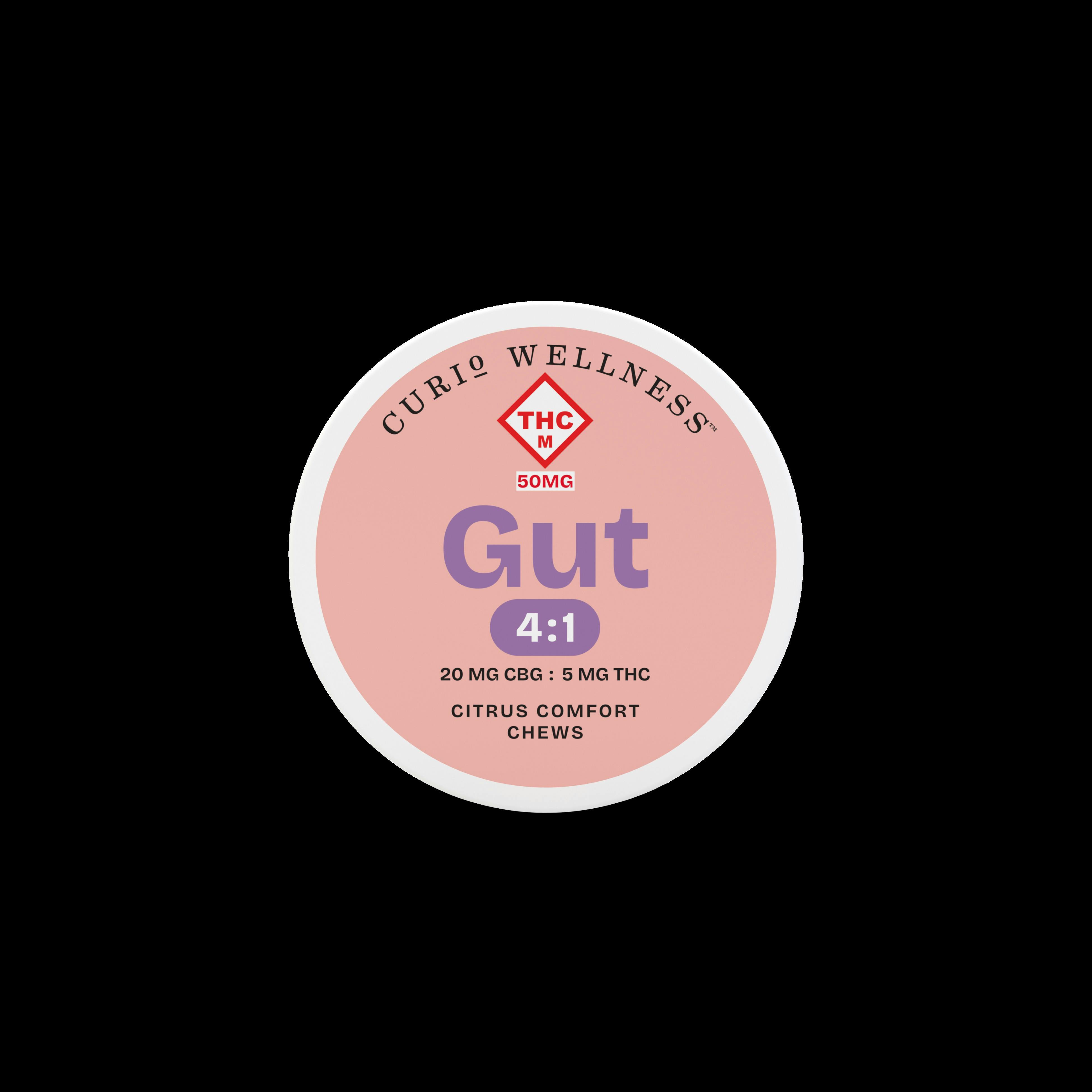 Gummies | Curio Wellness: Gut - Citrus Comfort 4:1