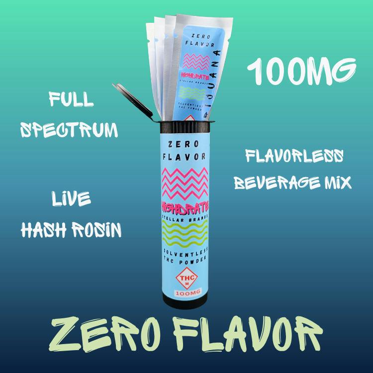 Solventless Drink Mix | Highdrate Zero Flavor
