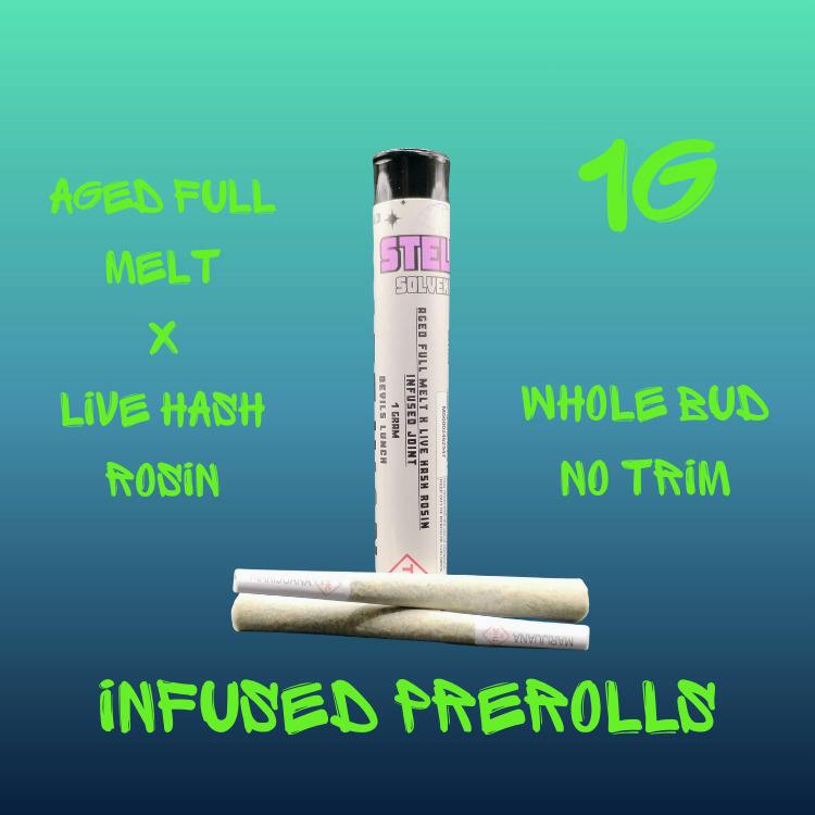 Hash x Rosin Infused Pre-Roll 1g | Stellar Devil's Lunch