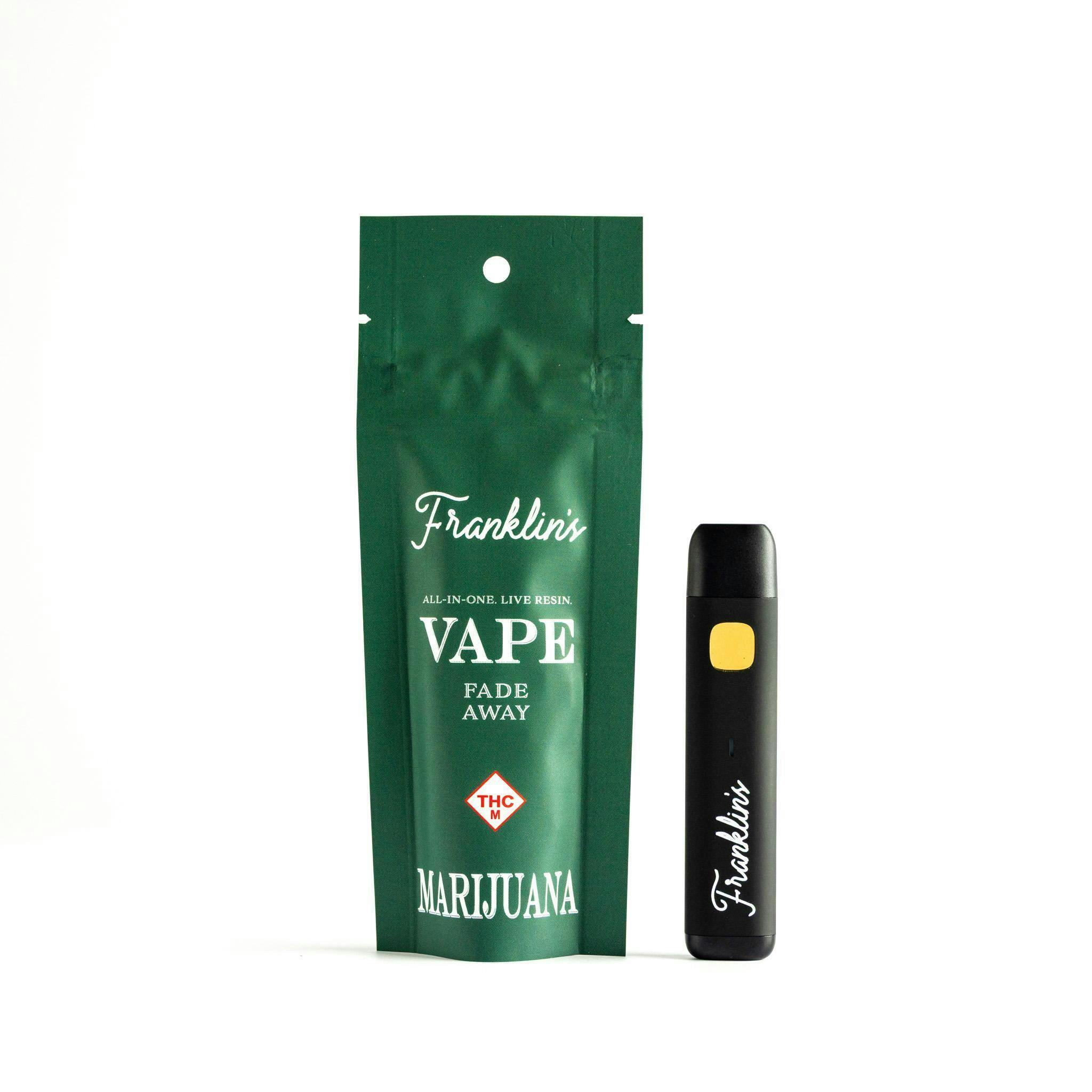 Live Resin Disposable 1g | Franklin's Fade Away