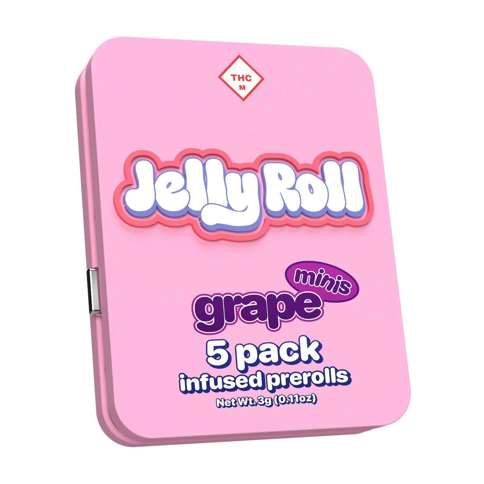 Infused Pre-Rolls 5pk | Jelly Roll Grape 0.6g ea.
