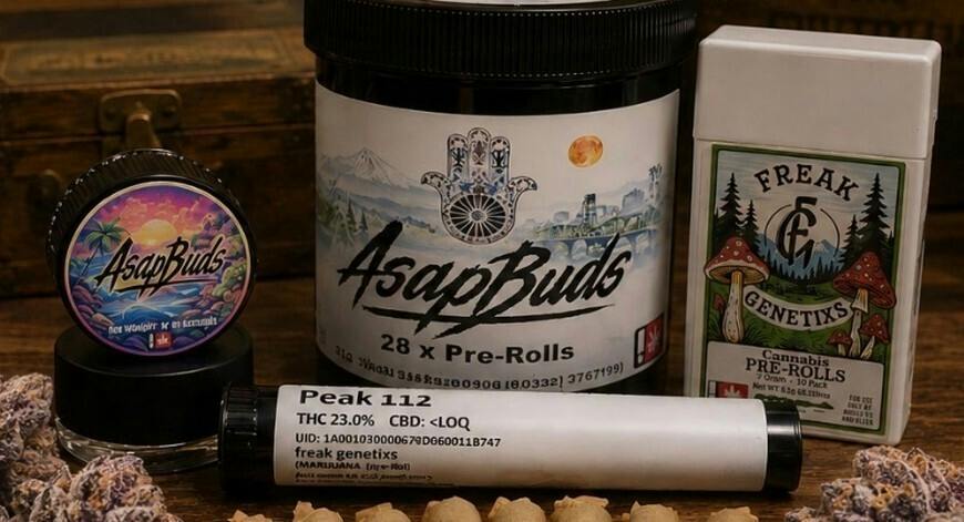 ASAP BUDS - PREROLL PACK - 28G - INDICA -BLACK MARTINI