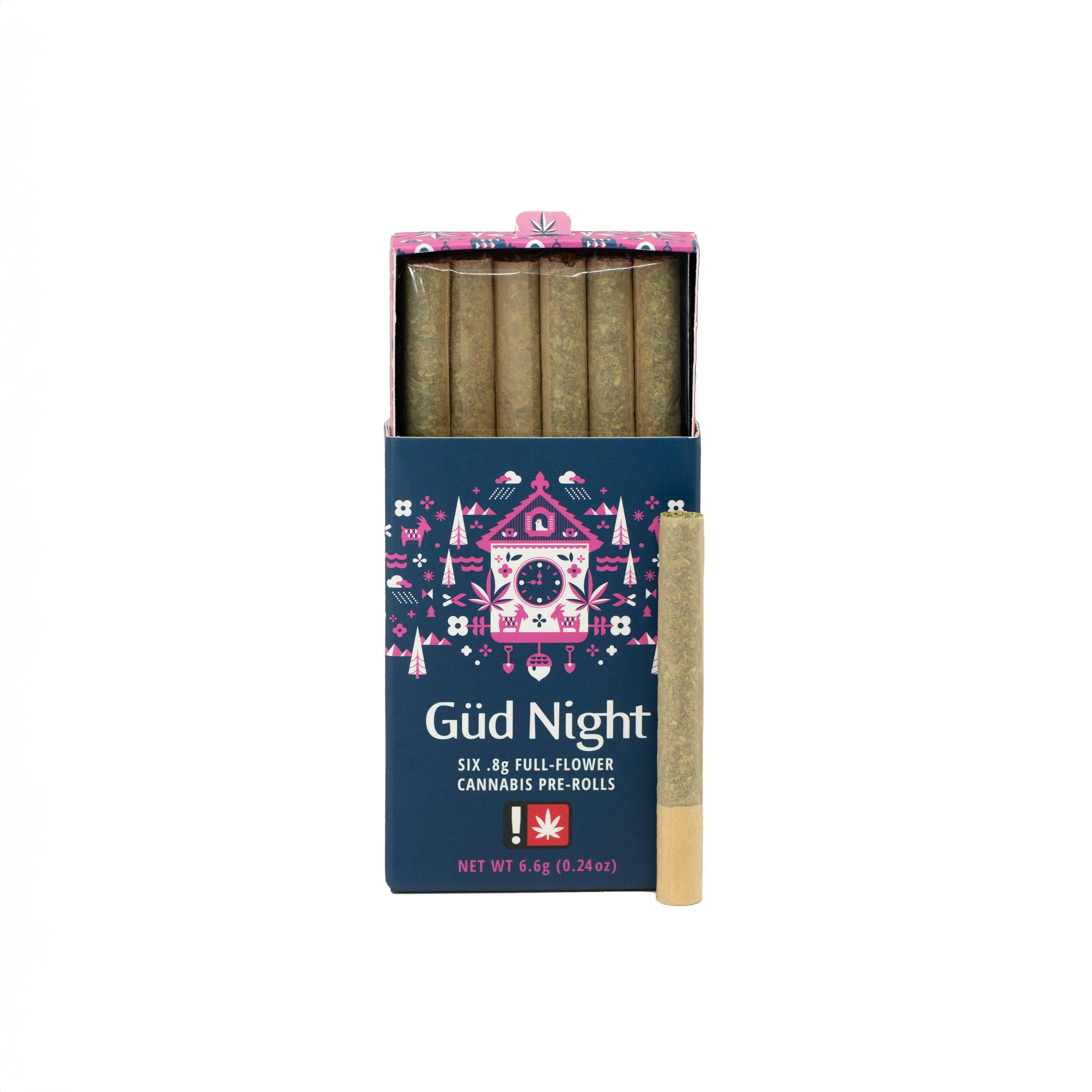 HIGHER CULTURES - PREROLL - NIGHT - 0.75G - 6PK - BLUEBERRY DONUT / SHERB BAIT / BREADSTIX