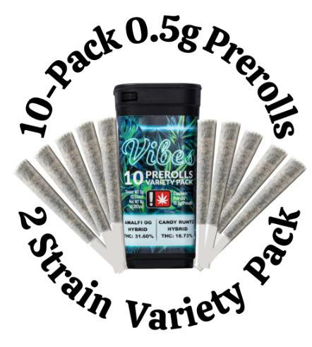 MERAKI - PREROLL - 10 PACK - INDICA / SATIVA - RED EYE & ILLEMONATTI
