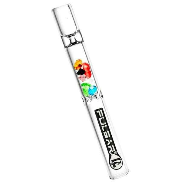 4" Chillum with Gem Filters by Pulsar
