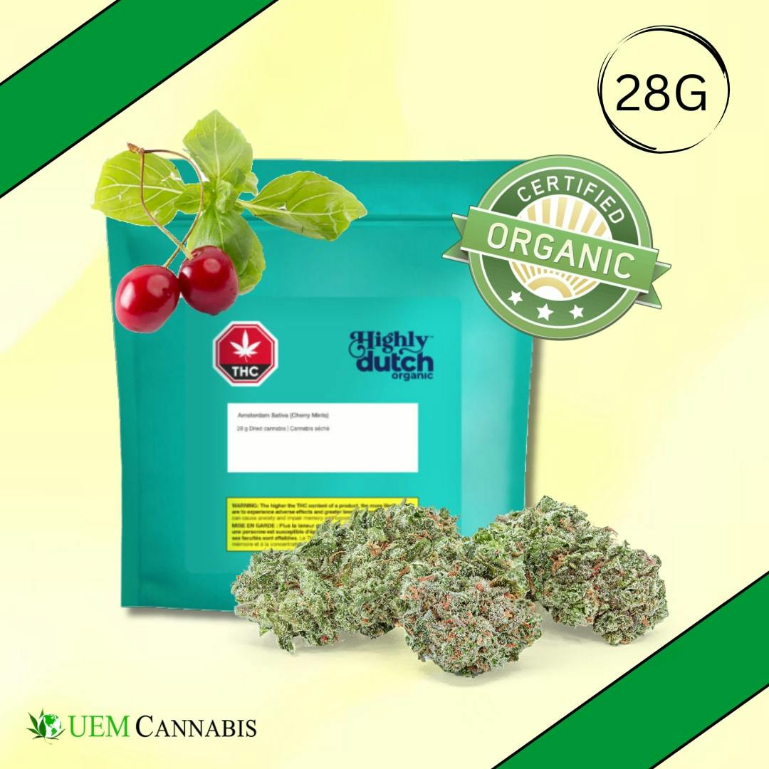 AMSTERDAM SATIVA ORGANIC CHERRY MINTS - 28g (SATIVA)