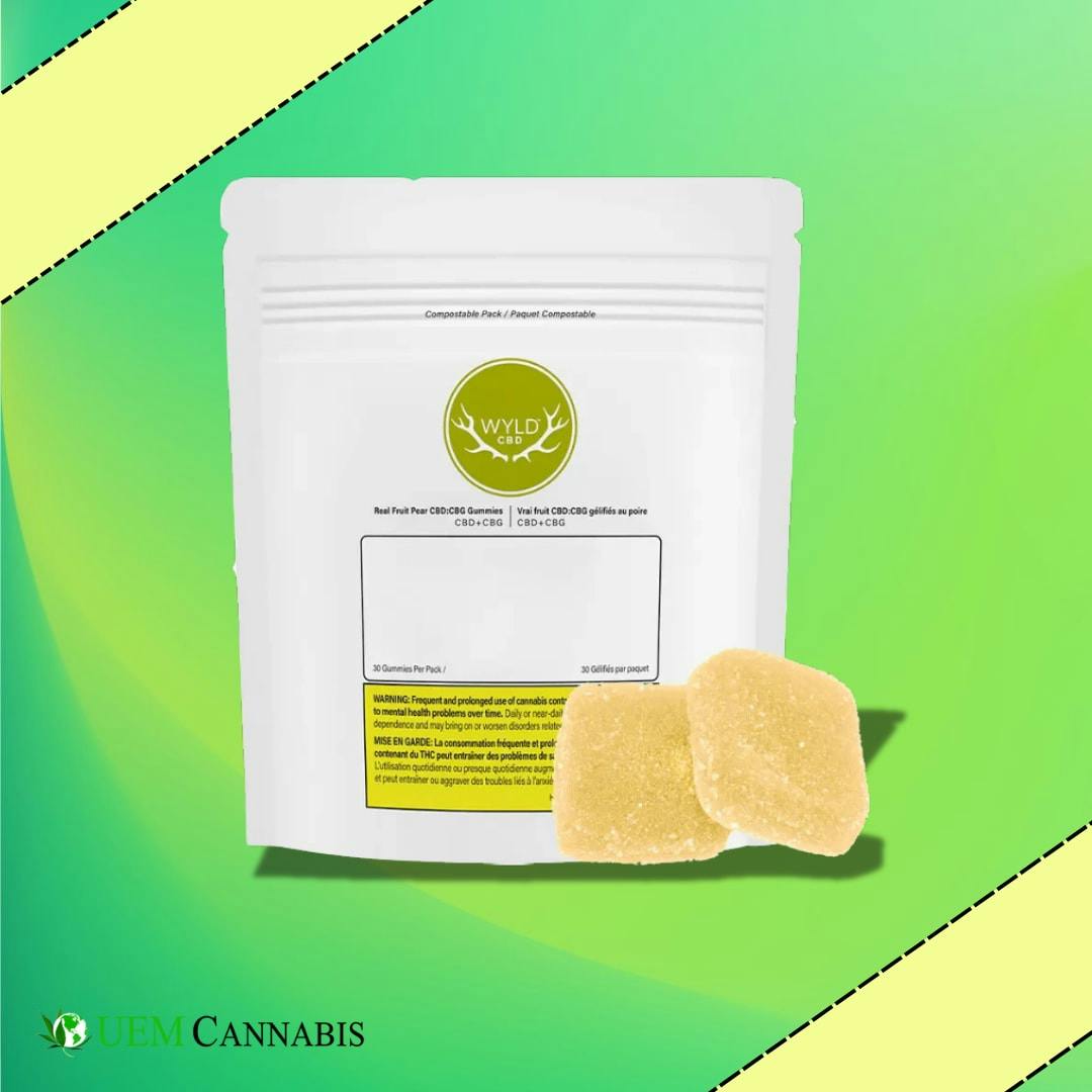 REAL FRUIT PEAR CBD:CBG CHEWS - 30PC