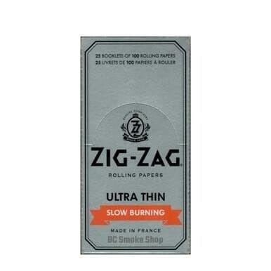 Zig Zag Ultra Thin Slow Burning single wide Rolling Papers