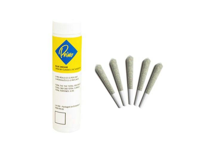 5PK - Blue Dream Pre-Rolls by Primo (SATIVA)