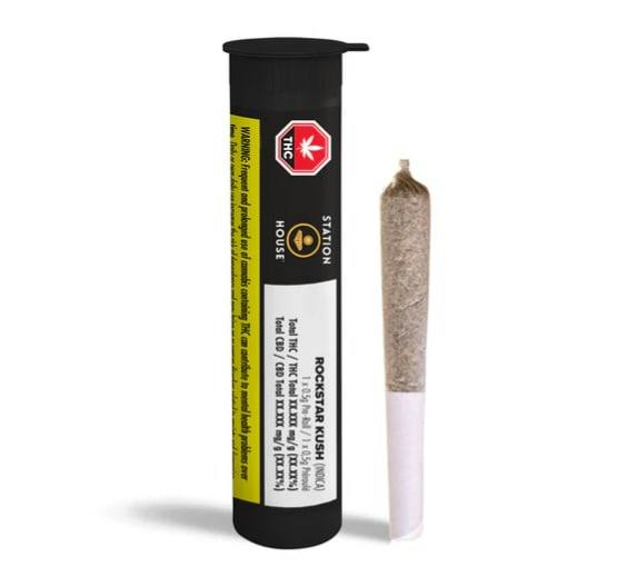 1PK - Rockstar Kush Pre-Roll by Station House (INDICA)