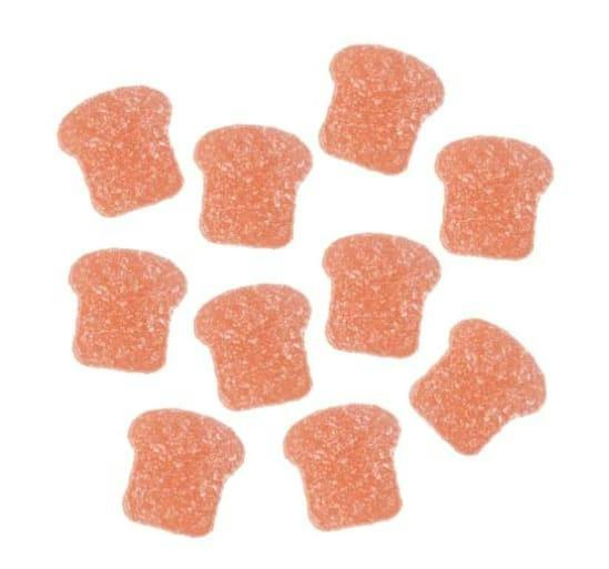 (E) 10PC - Strawnana Diamond Bites Chews by Super Toast