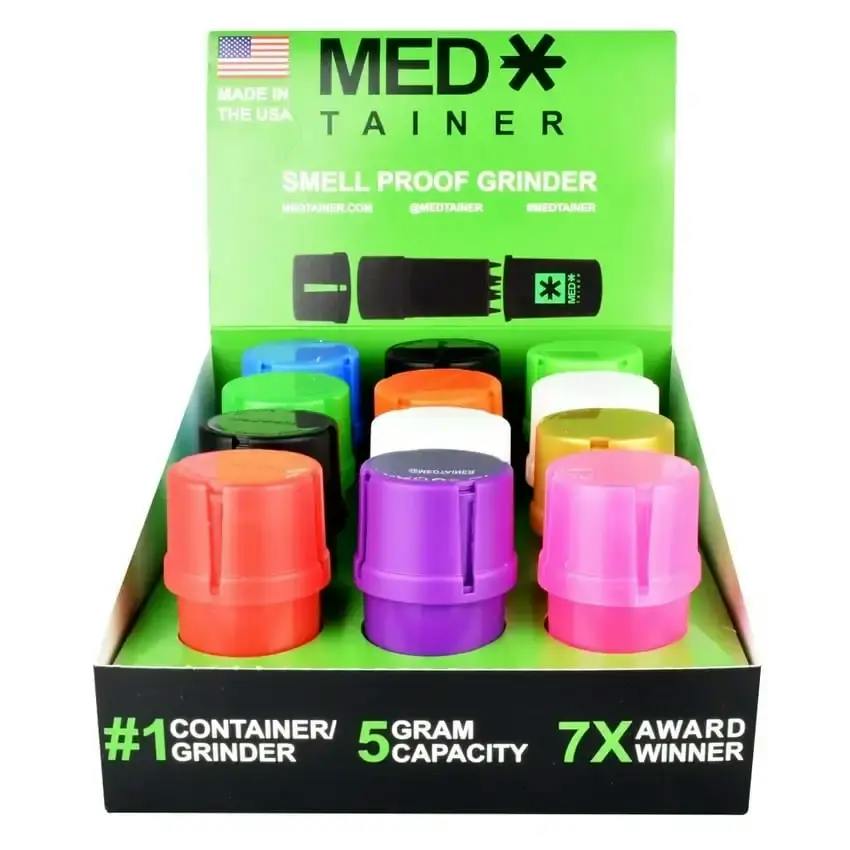12ct Medtainer Storage Container Display - Assorted Solid