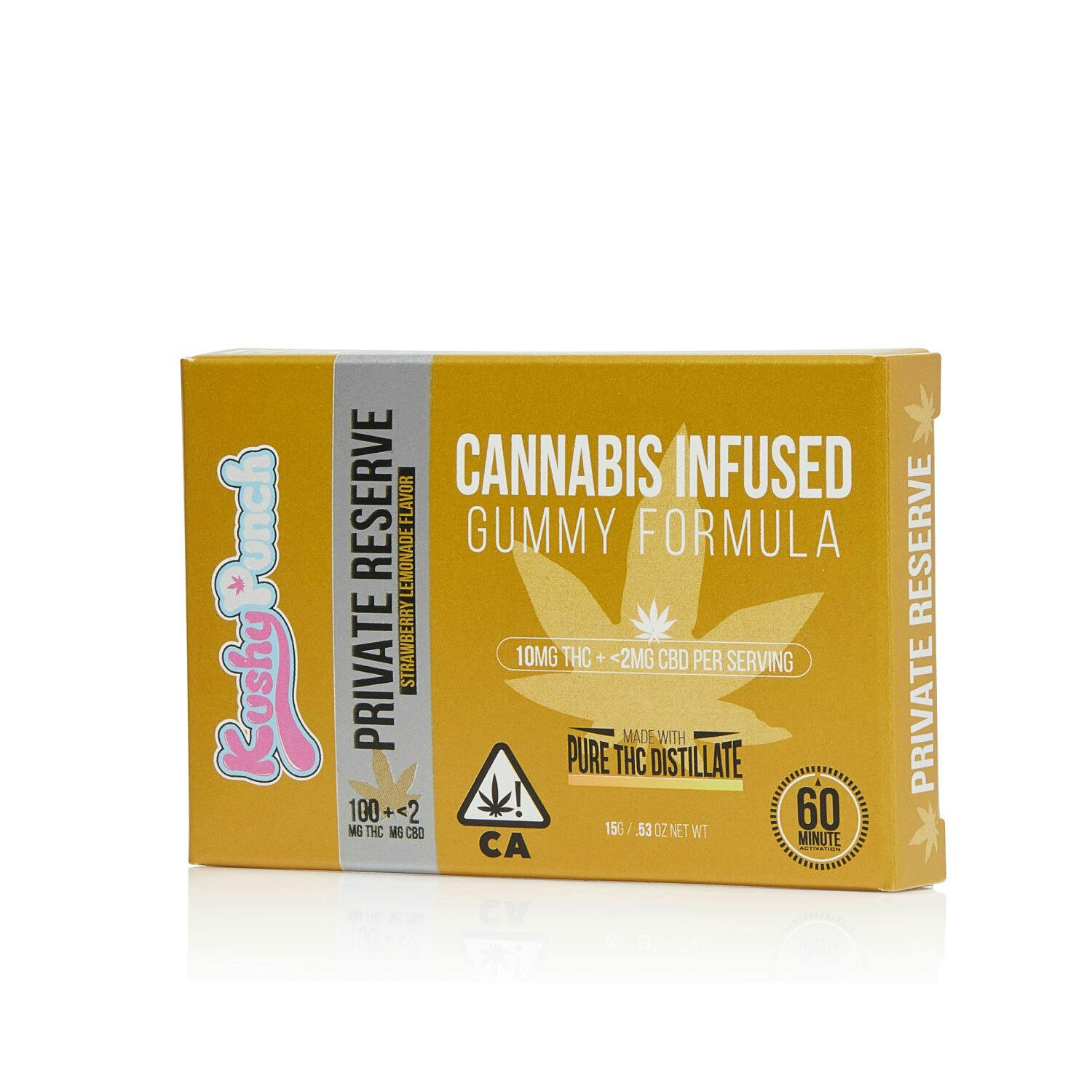 Private Reserve | Strawberry Lemonade Gummies | 100mg | 10ct | 10mg/ea