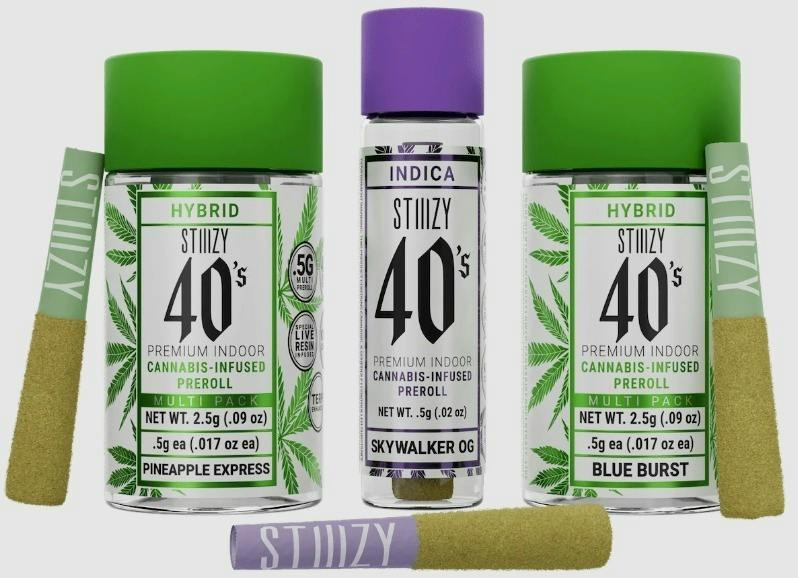 STIIIZY 40's King Louis XIII Preroll 5Pack