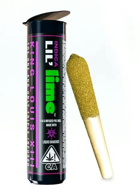 Lime 0.6g Infused Preroll King Louis XIII