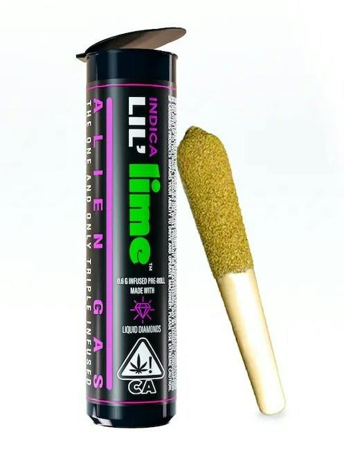 Lime 0.6g Infused Preroll Alien Gas