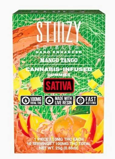STIIIZY Live Resin Gummies 100mg Mango Tango