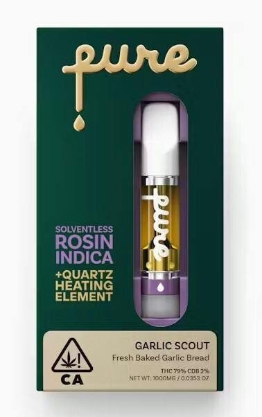 Pure Solventless Rosin 1g Cartridge Banana Bliss