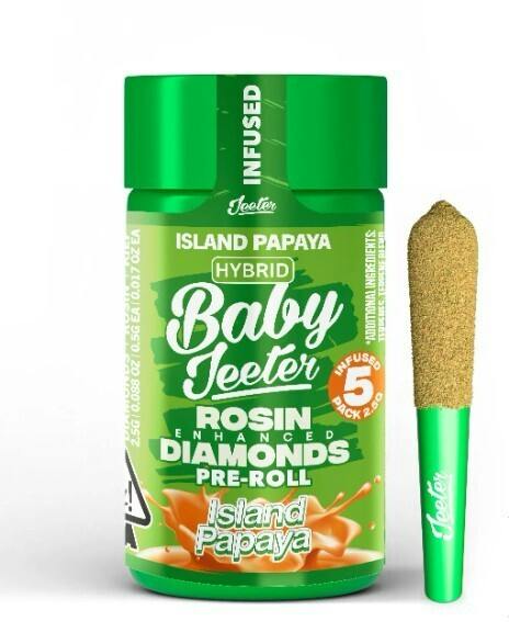 Jeeter Baby Rosin Diamonds Island Papaya