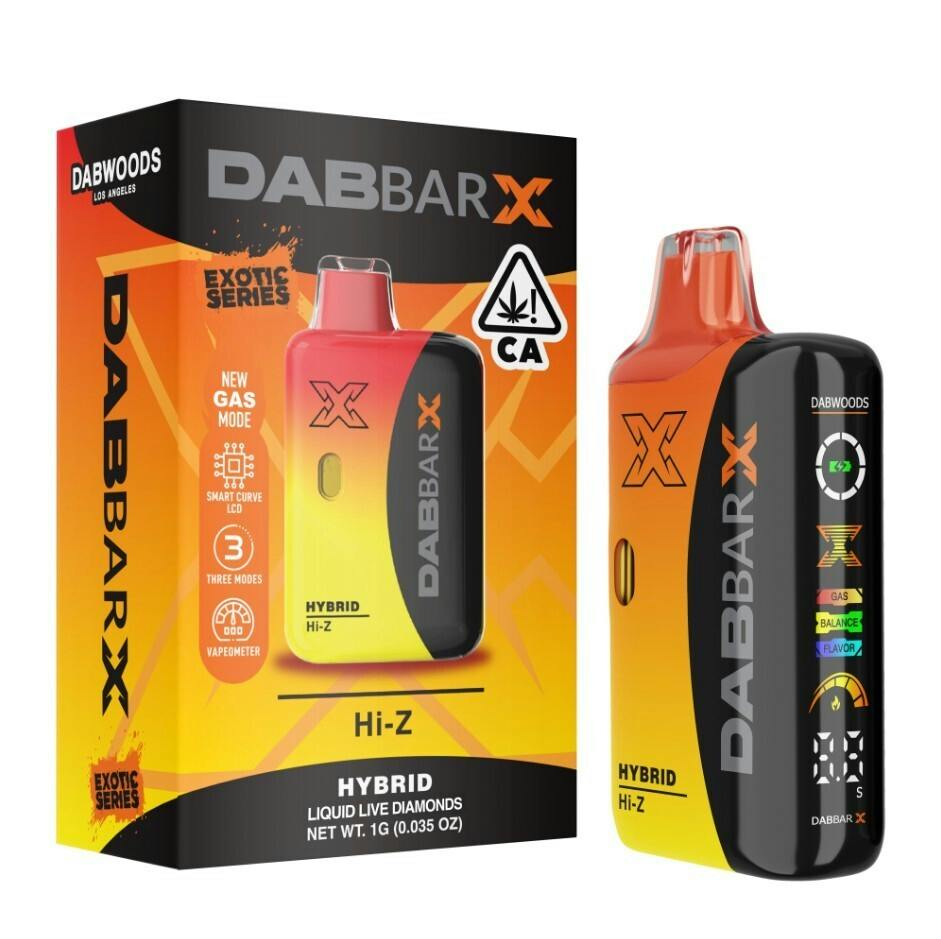 Dabwoods BarX 1g Liquid Live Diamonds All-in-One Hi-Z