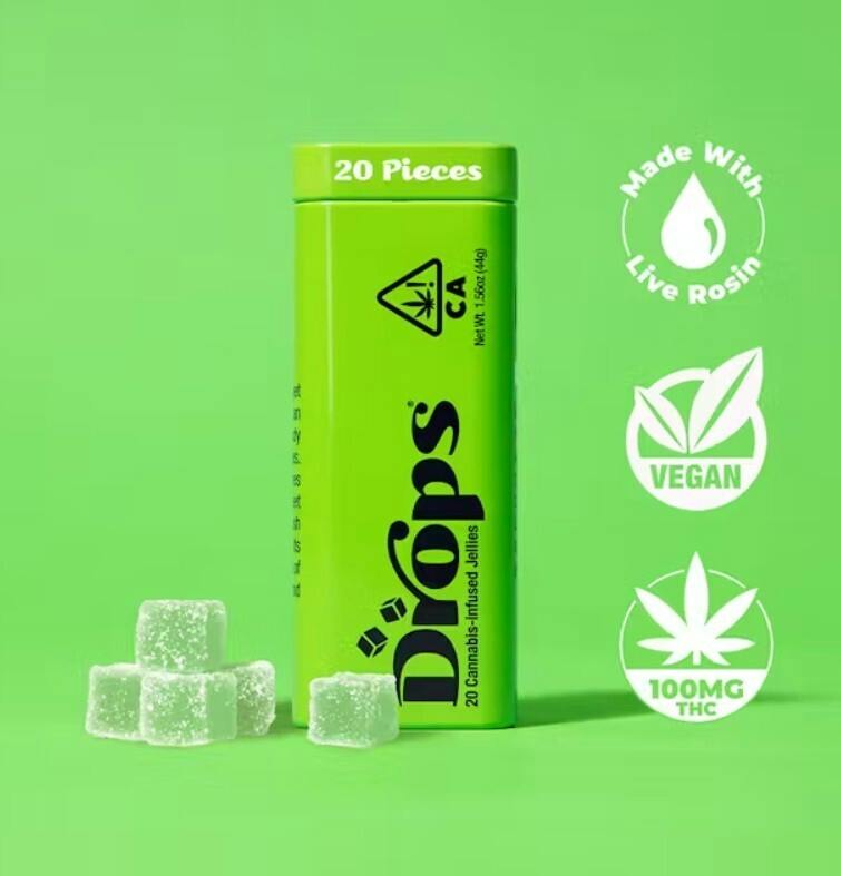 Drops 20 pieces 100mg Lime