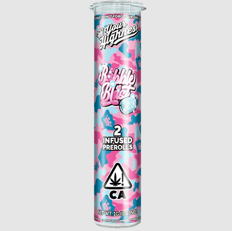 Your Highness 0.5g 2 pack Prerolls Bubble Blast