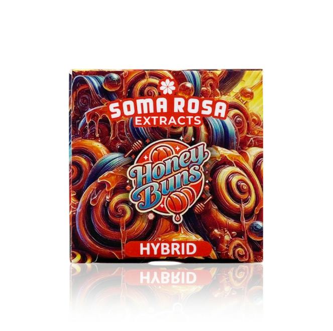 Soma Rosa 1g Live Rosin Honey Buns