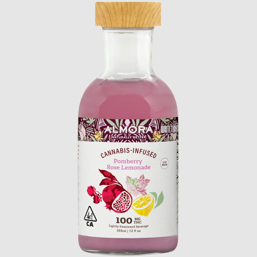 Almora 100mg THC Beverage Pomberry Rose Lemonade