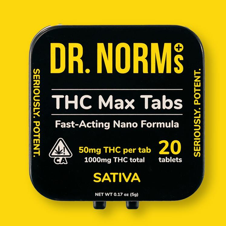 Dr. Norm's 1000mg THC Max Tabs Sativa | 20 tablets